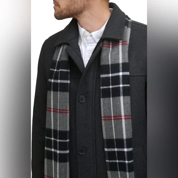 NWT Dockers Men's Weston Wool Blend Scarf Coat Size Medium